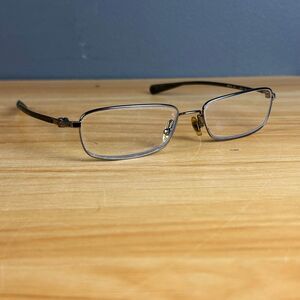 Nike 4130 045 Eyeglass Unisex Gunmetal Grey Rectangular 55-17-145 Frame Only